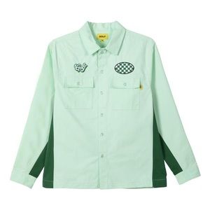 Golf Wang garage button up in green.